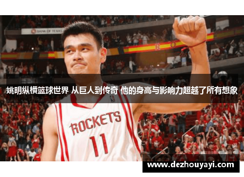 姚明纵横篮球世界 从巨人到传奇 他的身高与影响力超越了所有想象